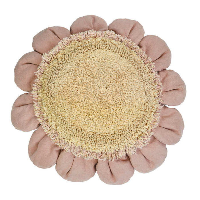 Lorena Canals Pink Daisy - Coussin de sol Ø 70 cm