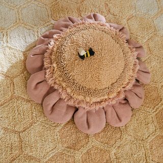Lorena Canals Pink Daisy - Coussin de sol Ø 70 cm
