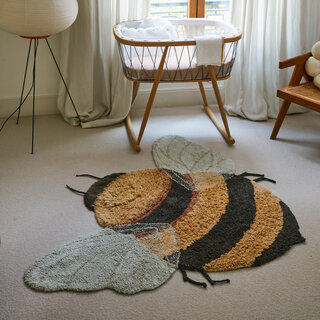 Lorena Canals Wasbaar tapijt katoen -  Bee 115x150 cm