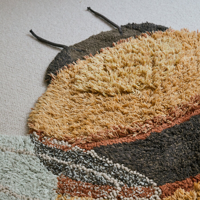 Lorena Canals Wasbaar tapijt katoen -  Bee 115x150 cm