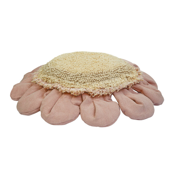 Lorena Canals Pink Daisy - Coussin de sol Ø 70 cm