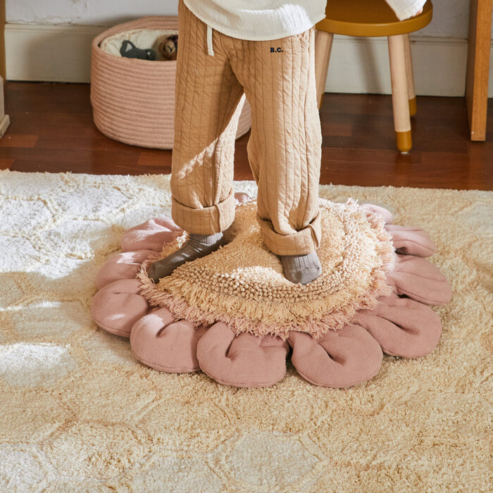 Lorena Canals Pink Daisy - Coussin de sol Ø 70 cm