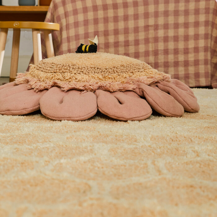 Lorena Canals Pink Daisy - Coussin de sol Ø 70 cm