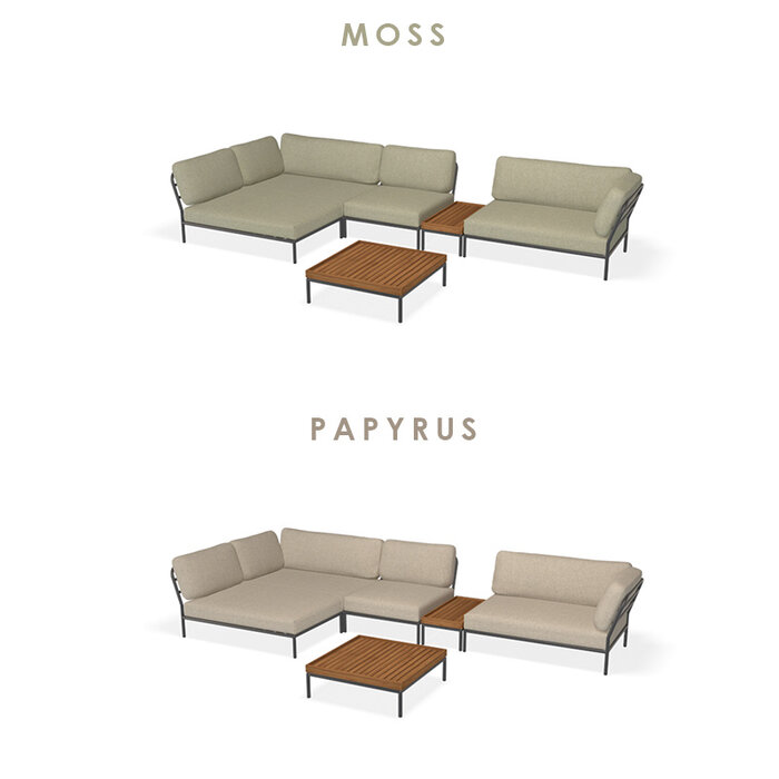 Houe Level Loungeset de jardin 5 Dark Grey frame - Houe