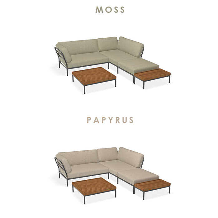 Houe Level Loungeset tuin 6 Dark Grey frame - Houe