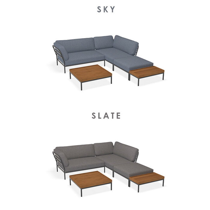 Houe Level Loungeset tuin 6 Dark Grey frame - Houe