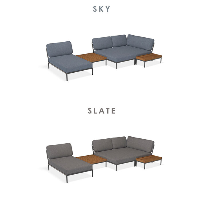 Houe Level Loungeset tuin 7 Dark Grey frame - Houe