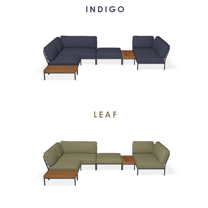 Houe Level Loungeset tuin 8 Dark Grey frame - Houe