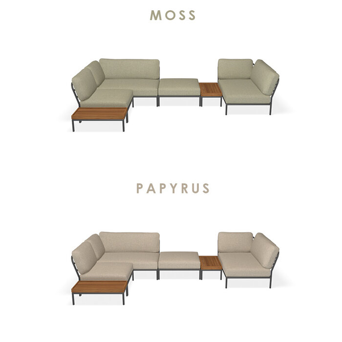 Houe Level Loungeset tuin 8 Dark Grey frame - Houe