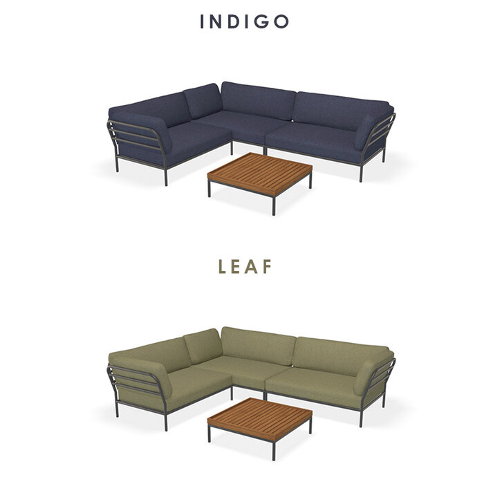 Houe Level Loungeset tuin 9 Dark Grey frame - Houe