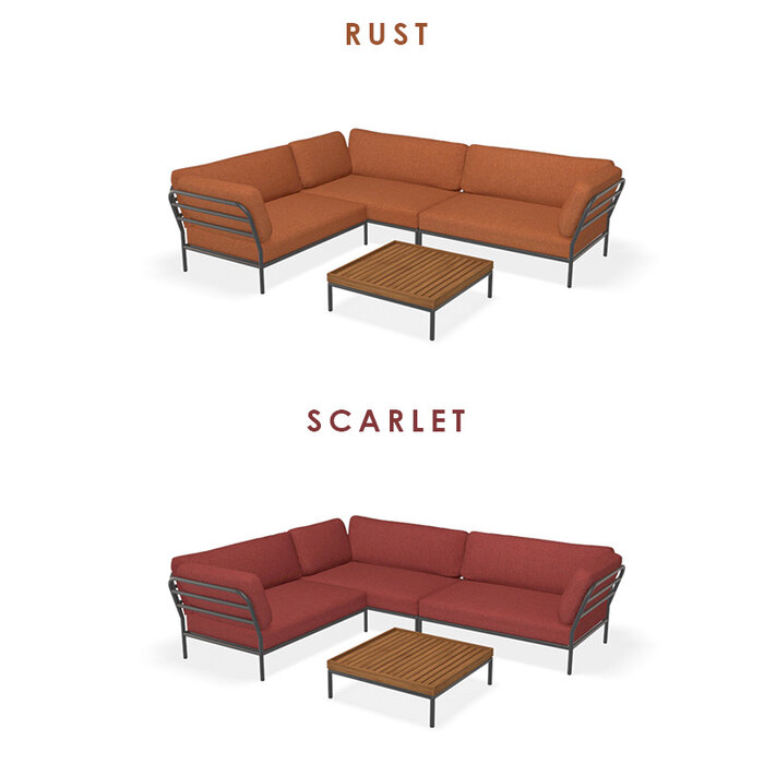 Houe Level Loungeset de jardin 9 Dark Grey frame - Houe