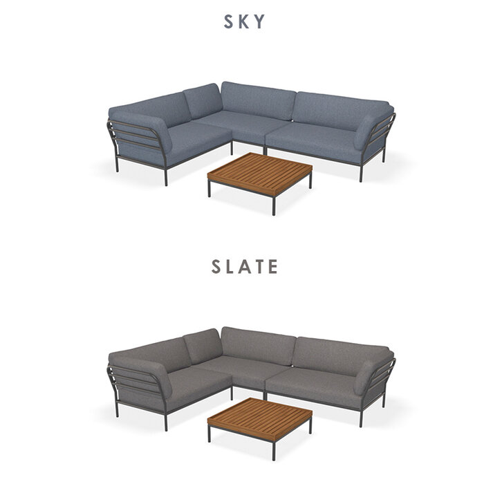 Houe Level Loungeset tuin 9 Dark Grey frame - Houe