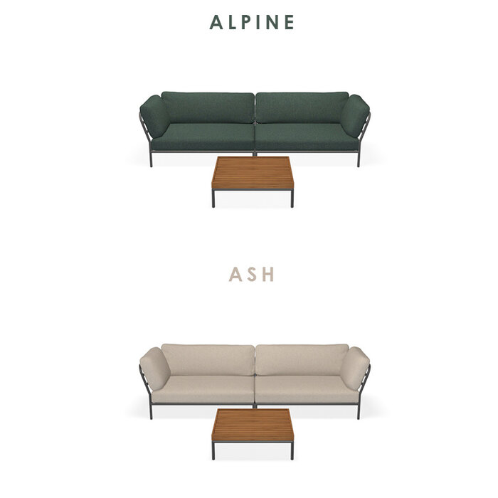 Houe Level Loungeset tuin 11 Dark Grey frame - Houe