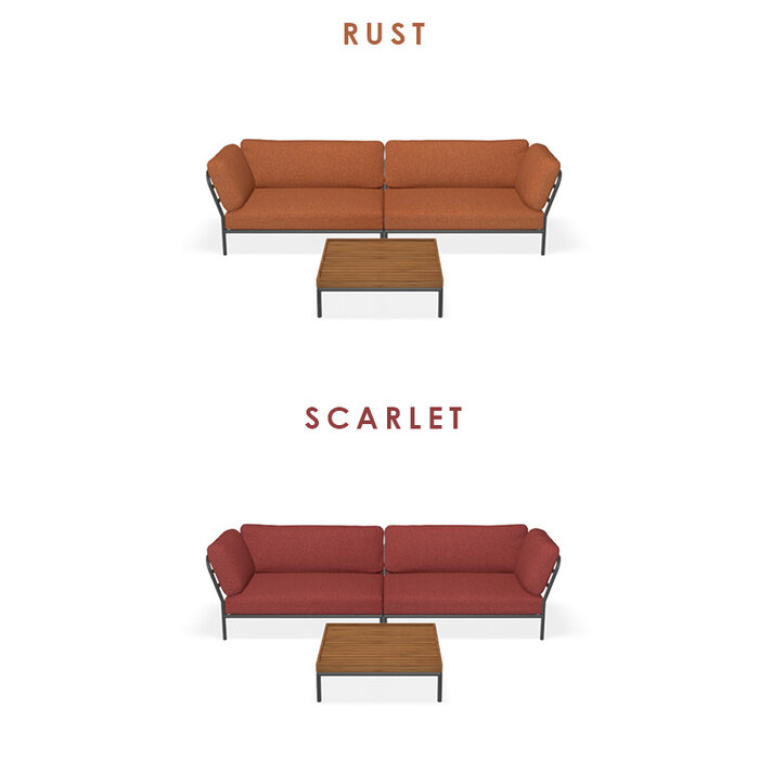 Houe Level Loungeset de jardin 11 Dark Grey frame - Houe