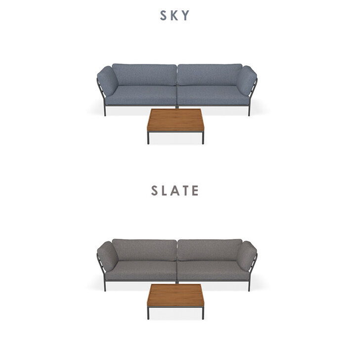 Houe Level Loungeset tuin 11 Dark Grey frame - Houe