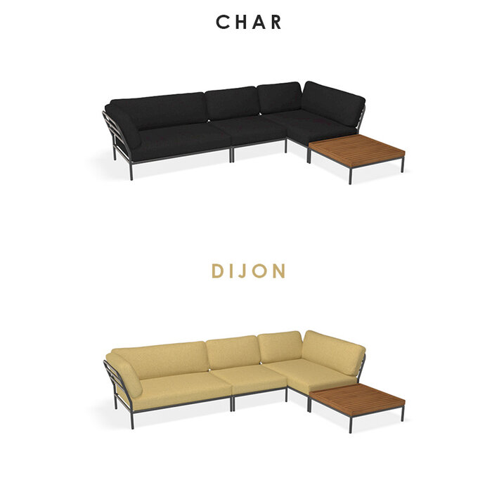 Houe Level Loungeset de jardin 12 Dark Grey frame - Houe