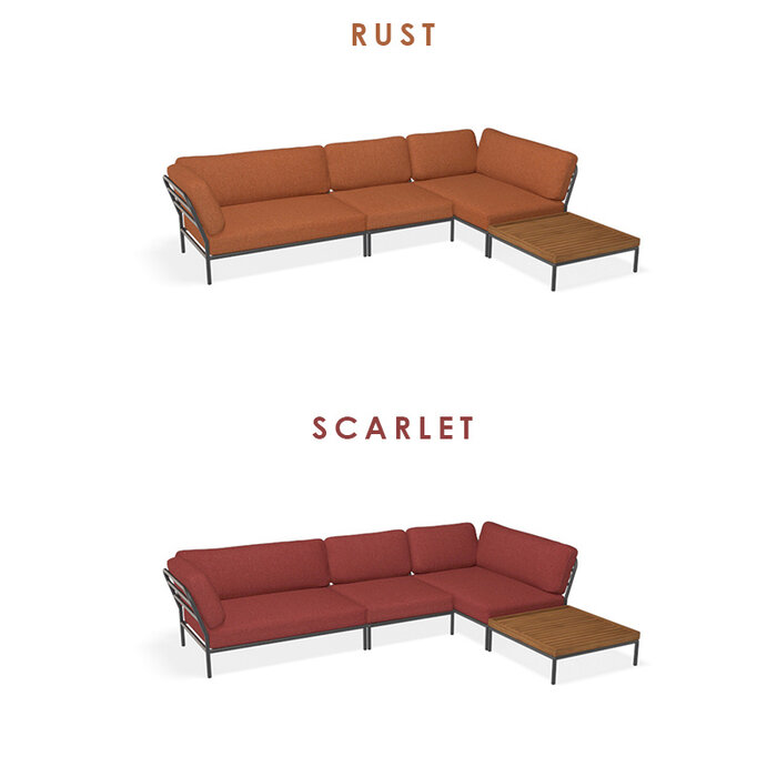 Houe Level Loungeset de jardin 12 Dark Grey frame - Houe