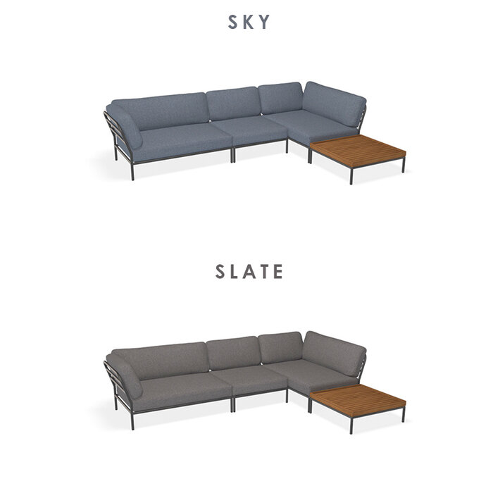 Houe Level Loungeset de jardin 12 Dark Grey frame - Houe