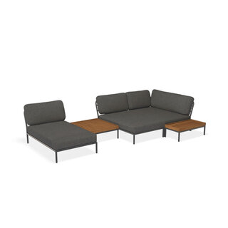 Houe Level Loungeset jardin 7 Dark Grey frame