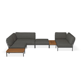 Houe Level Loungeset tuin 8 Dark Grey frame