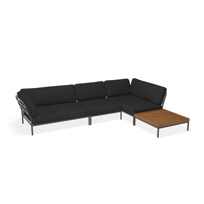 Houe Level Loungeset de jardin 12 Dark Grey frame - Houe