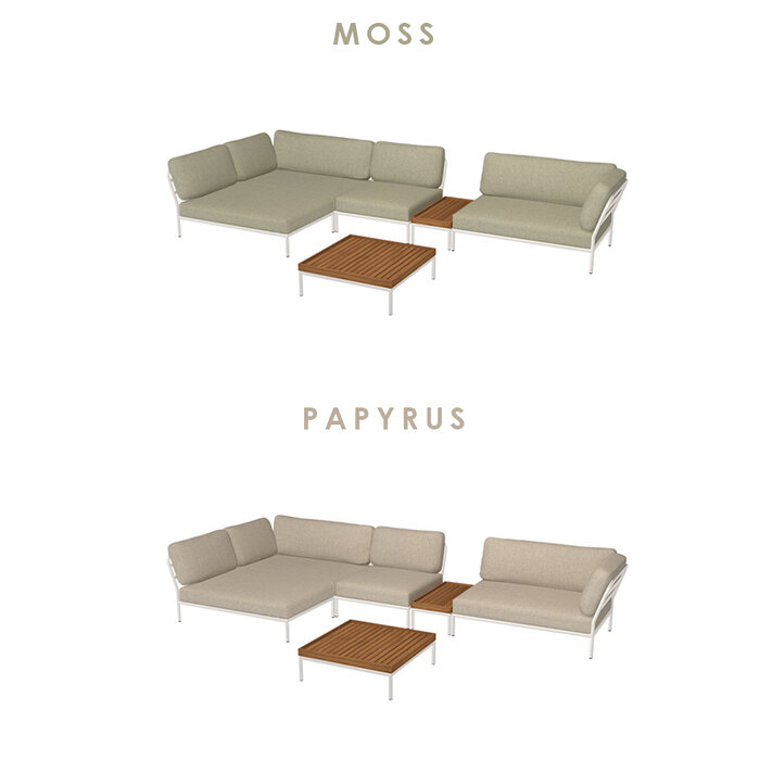 Houe Level Loungeset tuin 1 White frame - Houe