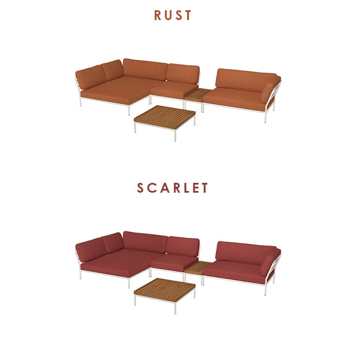 Houe Level Loungeset de jardin 1 White frame - Houe