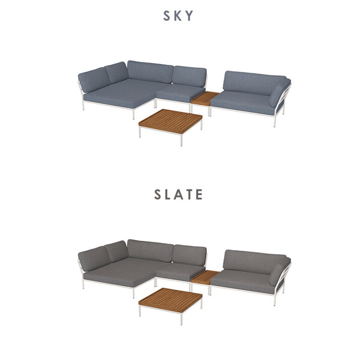 Houe Level Loungeset de jardin 1 White frame - Houe