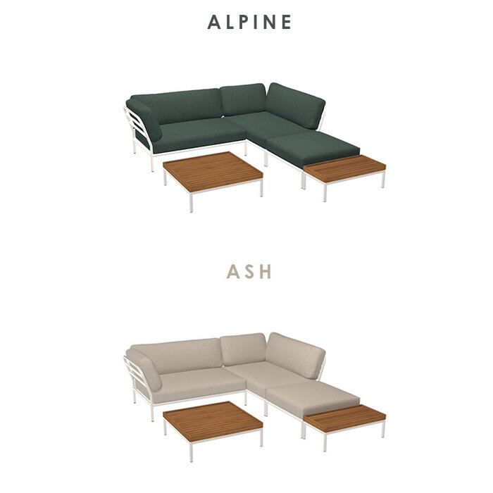 Houe Level Loungeset tuin 2 White frame - Houe