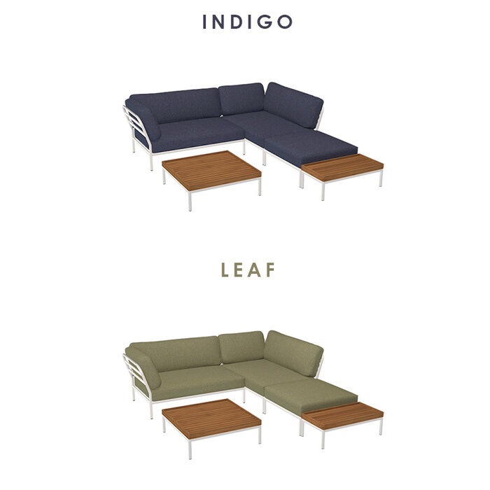 Houe Level Loungeset de jardin 2 White frame Alpine - Houe