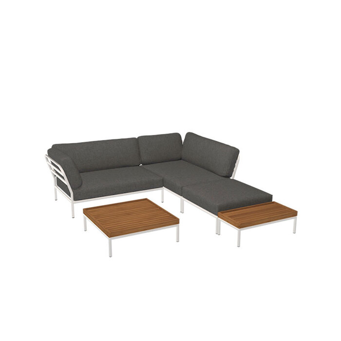 Houe Level Loungeset de jardin 2 White frame Alpine - Houe
