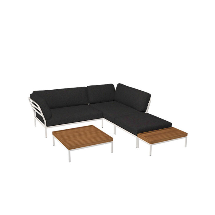Houe Level Loungeset de jardin 2 White frame Alpine - Houe