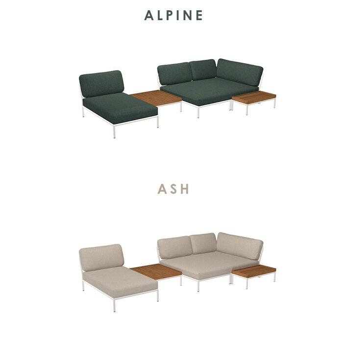 Houe Level Loungeset tuin 3 White frame - Houe