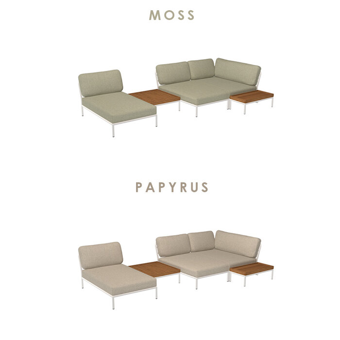 Houe Level Loungeset de jardin 3 White frame - Houe
