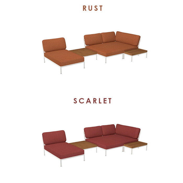 Houe Level Loungeset de jardin 3 White frame - Houe
