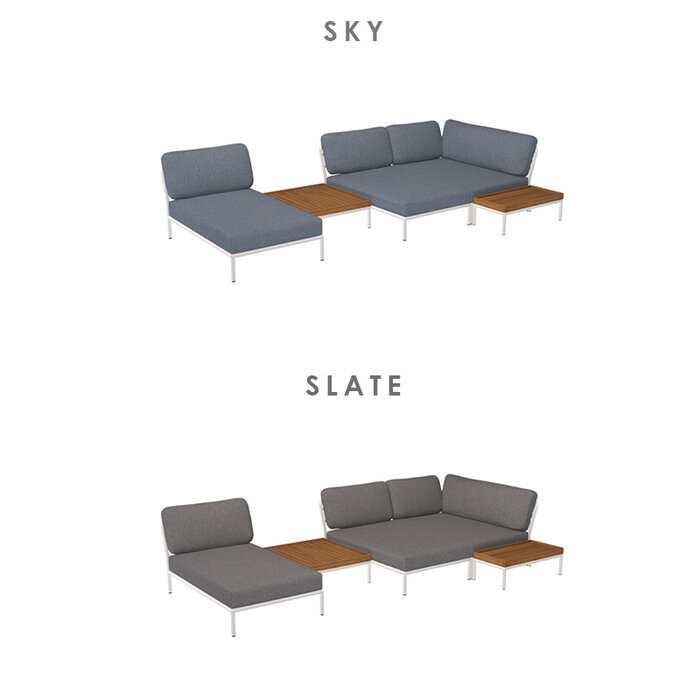 Houe Level Loungeset tuin 3 White frame - Houe