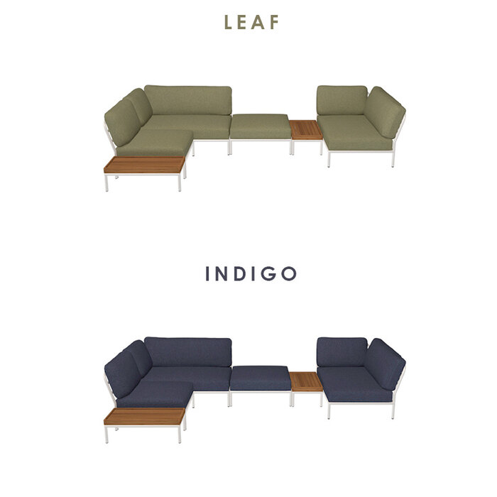 Houe Level Loungeset de jardin 4 White frame - Houe