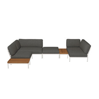 Houe Level Loungeset de jardin 4 White frame