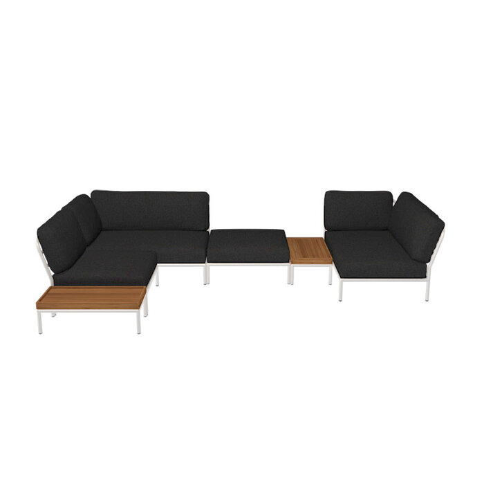Houe Level Loungeset de jardin 4 White frame - Houe