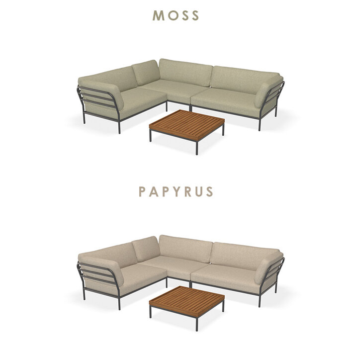 Houe Level Loungeset de jardin 9 Dark Grey frame - Houe