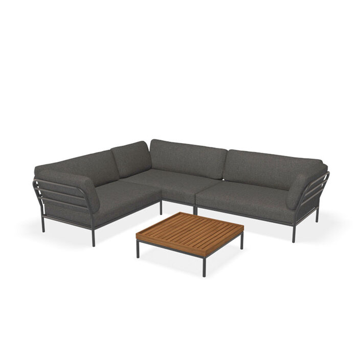 Houe Level Loungeset de jardin 9 Dark Grey frame - Houe