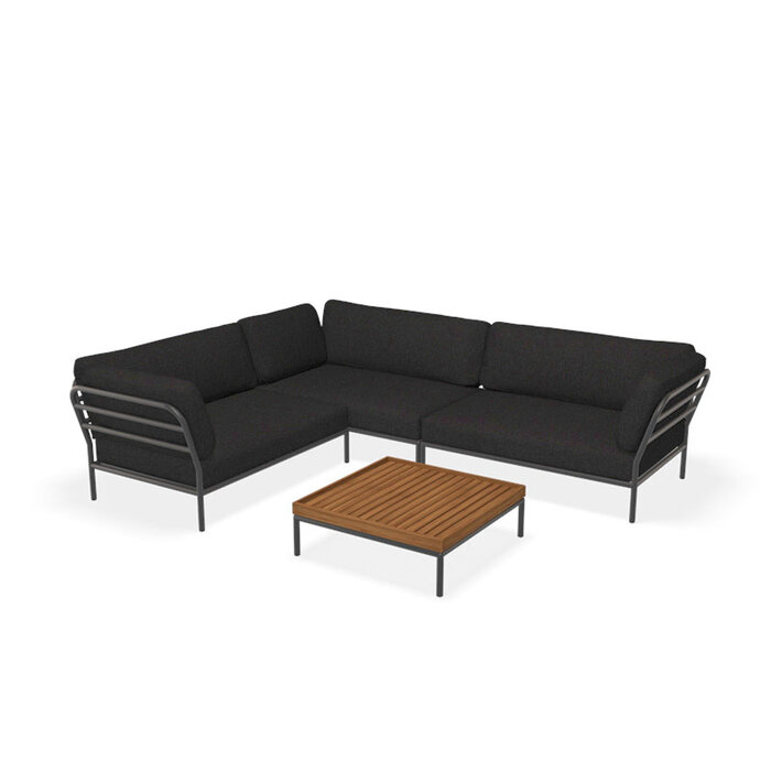Houe Level Loungeset tuin 9 Dark Grey frame - Houe
