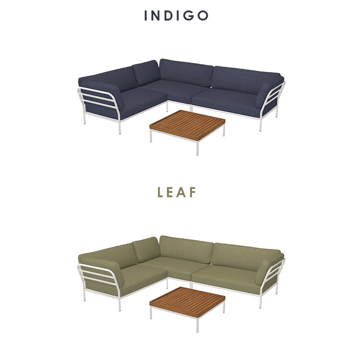 Houe Level Loungeset tuin 5 White frame - Houe