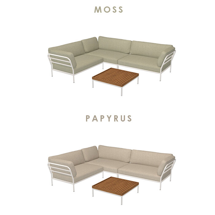 Houe Level Loungeset de jardin 5 White frame - Houe