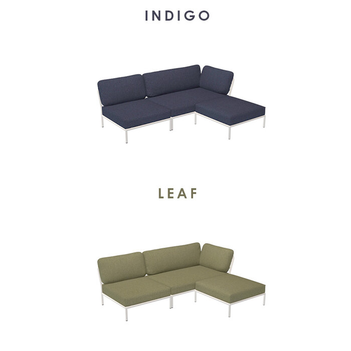 Houe Level Loungeset de jardin 6 White frame - Houe