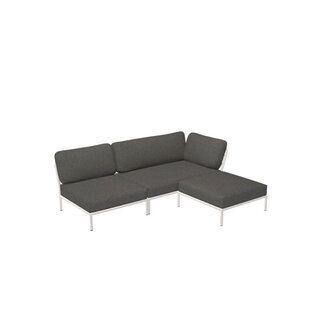 Houe Level Loungeset tuin 6 White frame