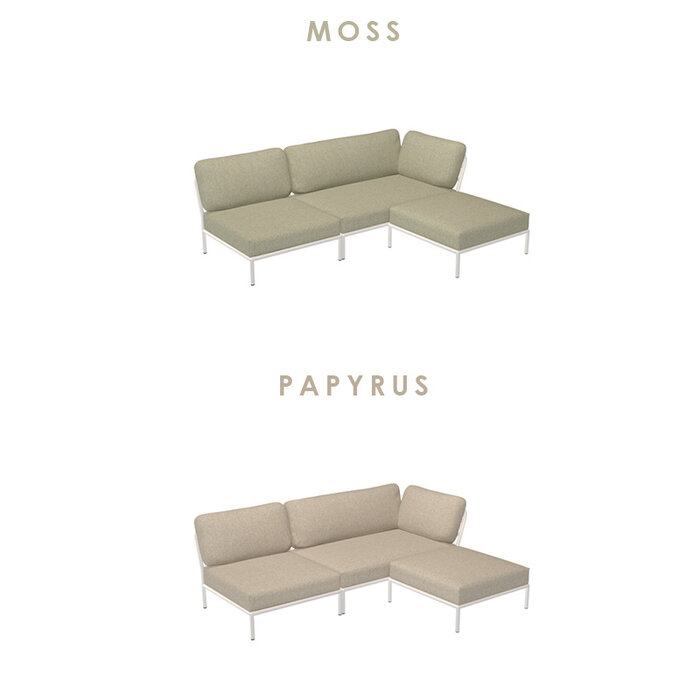 Houe Level Loungeset tuin 6 White frame - Houe