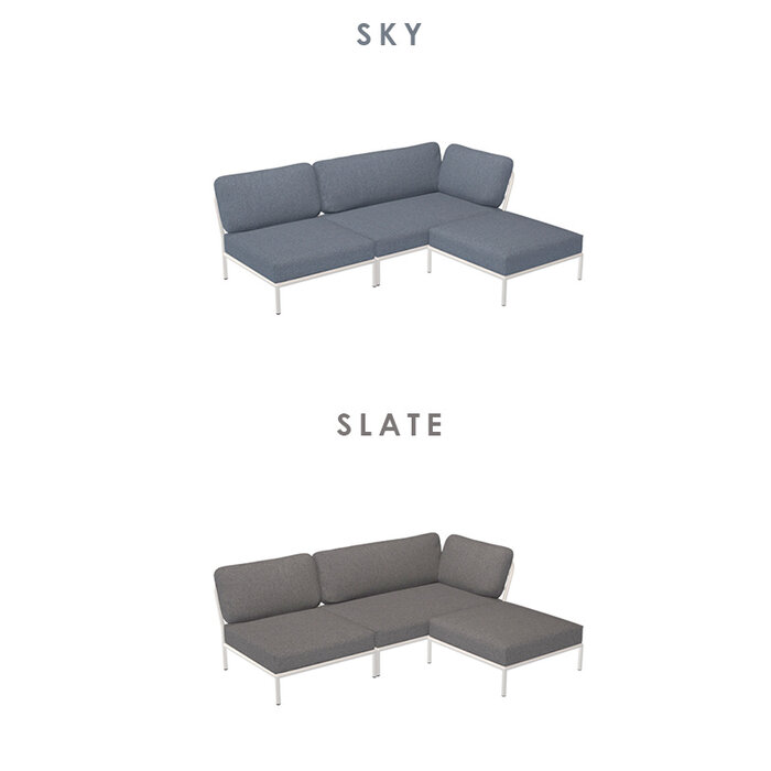 Houe Level Loungeset tuin 6 White frame - Houe