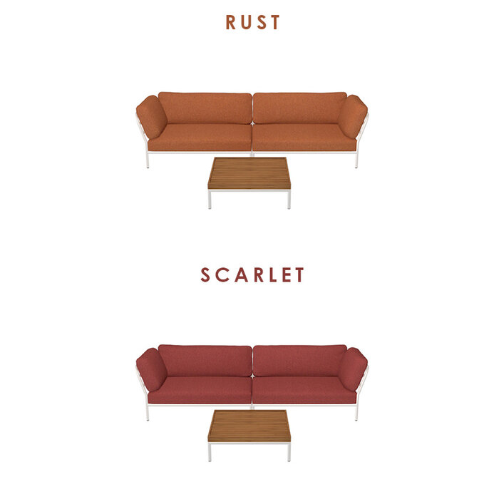 Houe Level Loungeset tuin 7 White frame - Houe