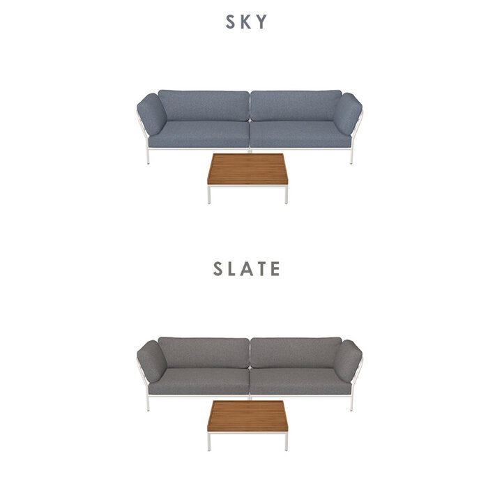 Houe Level Loungeset de jardin 7 White frame - Houe